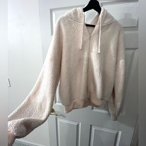 🦋 Sherpa zip-up hoodie teddy jacket